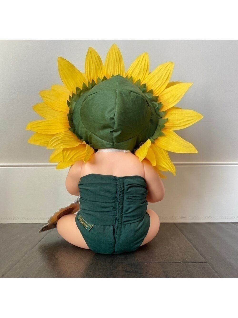 Anne Geddes Doll Sunflower Baby Purple Eyes 2000 Unimax 14" Tall - Picture 5 of 7